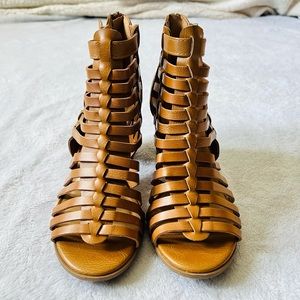 Charlotte Russe Strappy Chunky Heels (Like New)